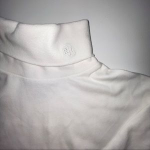 Ralph Lauren’s white turtleneck long sleeve